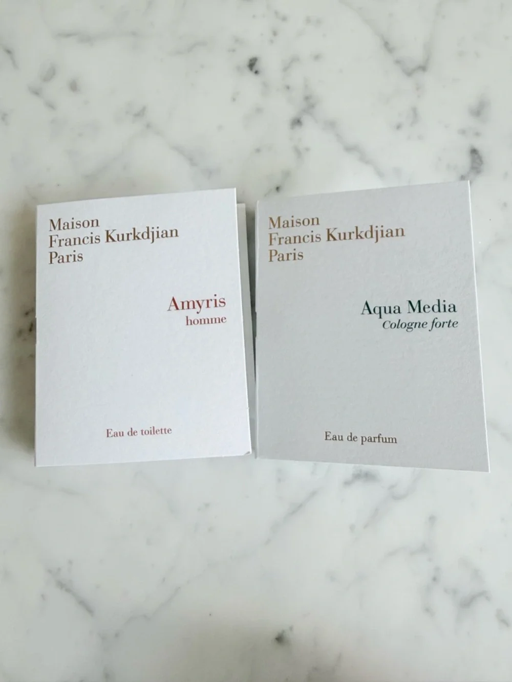 Maison Francis Kurkdjian Aqua Media EDP and Amyris EDT, set of 2, NWT